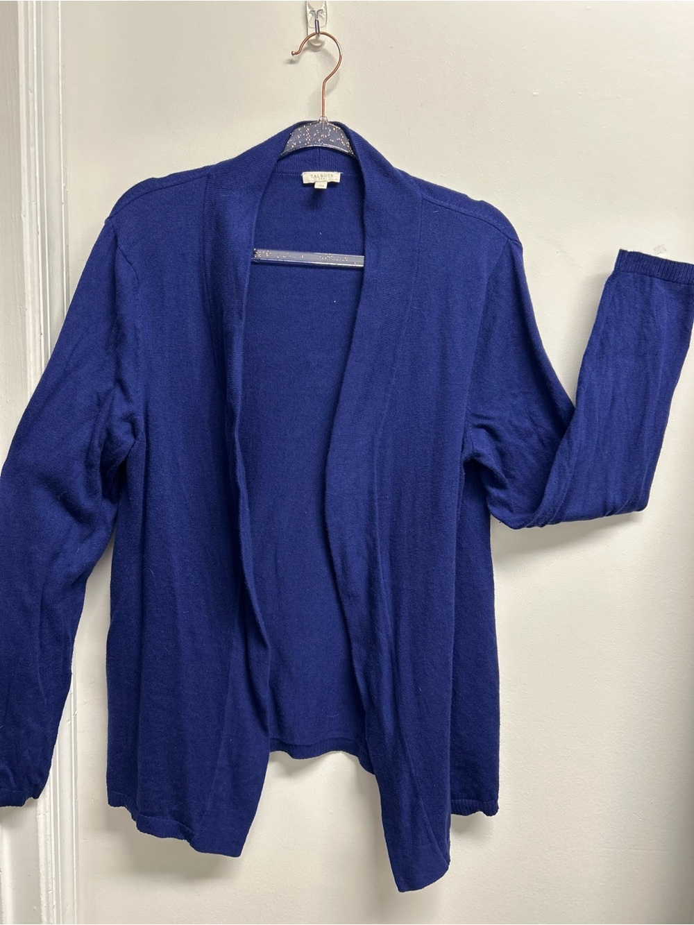 Women's Open Front Sweater Cardigan - Deep Blue